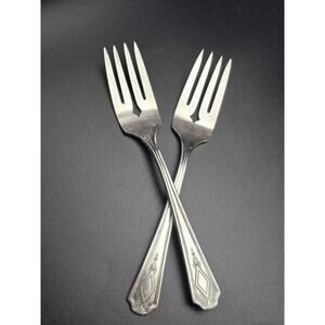 Replacement Oneida Flatware Pair Salad forks Simeon L & George Rogers